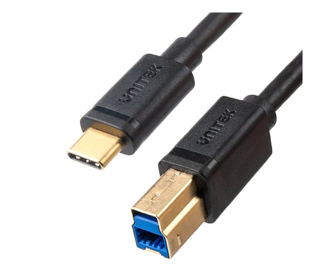 UNITEK Kabel USB-C - USB-B 3.0 2m (do drukarki) C14096BK-2M - 675473 - zdjęcie